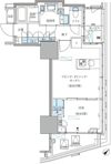 パークアクシス五反田スカイタワーの間取り画像