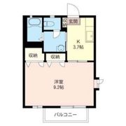 オークスアベニュー A棟の間取り画像