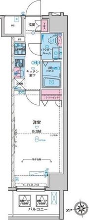 GENOVIA新宿green veilの間取り画像