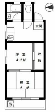吉田フラットの間取り画像