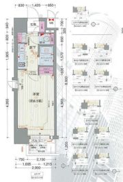 プレサンス名古屋駅前グランヴィルの間取り画像