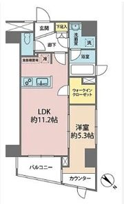 アスコットパーク日本橋浜町の間取り画像