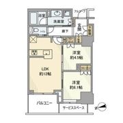 プラウドタワー芝浦の間取り画像