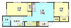 コーポ清涼の間取り画像