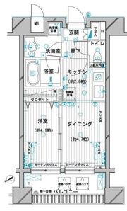 デュオ・スカーラ蒲田Ⅱの間取り画像