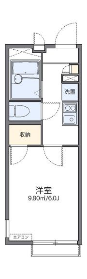 レオパレスラッキーサン横浜の間取り画像
