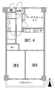 グリーンプラザ深川常盤の間取り画像