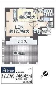 タカマツレジデンス鶴舞公園の間取り画像