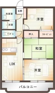 サンコート大島A棟の間取り画像
