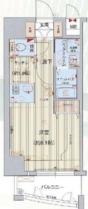 プレサンス上前津リラクシアの間取り画像