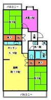 パークタウン五領第6団地9号棟の間取り画像