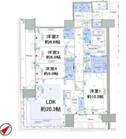 HARUMI FLAG SEA VILLAGE A棟の間取り画像