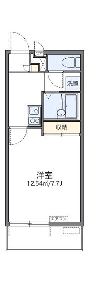 レオパレス拓亀島の間取り画像