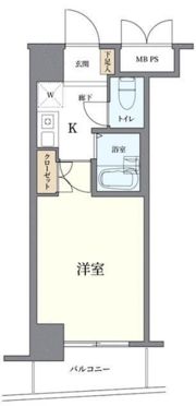 クレアシオン市ヶ谷西の間取り画像