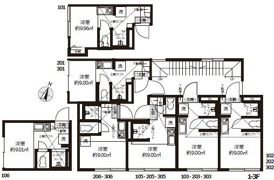 Studio Apartment東池袋の間取り画像