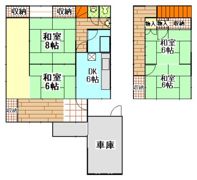 八幡字石町 借家の間取り画像