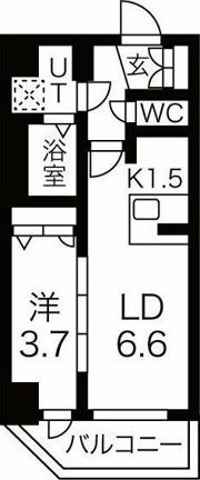 メイクス上前津Ⅲの間取り画像
