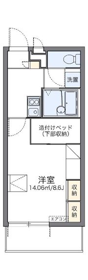 レオパレスライフワンの間取り画像