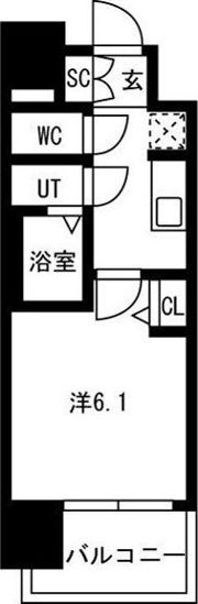 メイクスアート新栄Ⅲの間取り画像