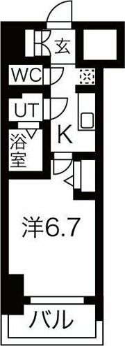 メイクス鶴舞Ⅱの間取り画像
