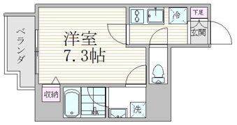 エスジーコート元浅草の間取り画像
