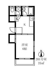 サンライズ吉巳2号館の間取り画像