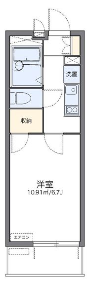 レオパレス名駅の間取り画像