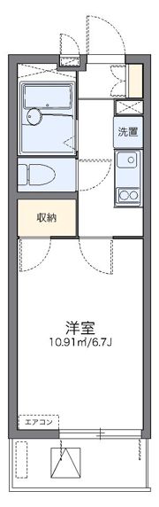 レオパレス名駅の間取り画像