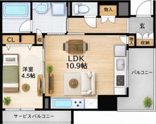 プレサンス ジェネ 新栄町駅前 葵の間取り画像