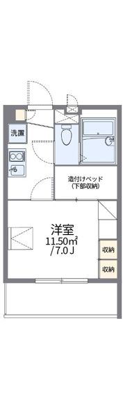 レオパレス長筬の間取り画像