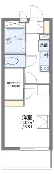 レオパレスエローラキトウの間取り画像