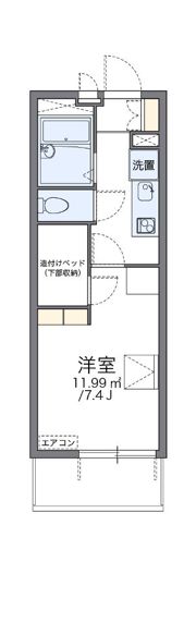 レオパレス中島町の間取り画像