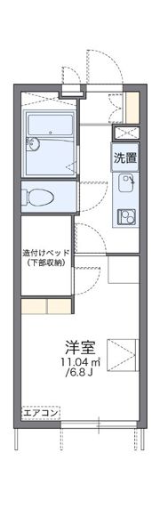 レオパレス北鎌倉ホームズの間取り画像