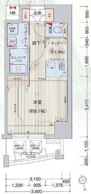プレサンス上前津リラクシアの間取り画像