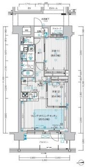 プレサンス ロジェ 上前津駅前 THE RESIDENCEの間取り画像