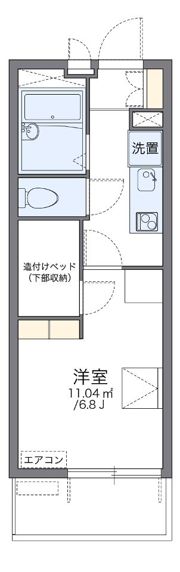 レオパレスハピネスの間取り画像