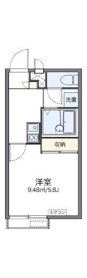 レオパレスエフアールの間取り画像