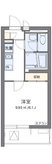 クレイノ太閤通の間取り画像