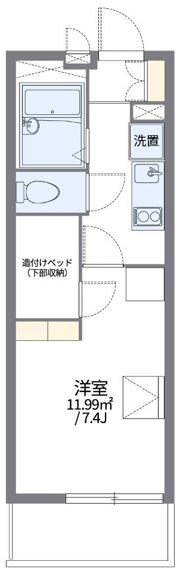 レオパレス稲葉地本通の間取り画像