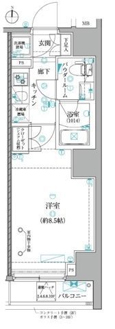 レアライズ日暮里WESTの間取り画像