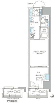 パークアクシス品川天王洲アイルの間取り画像