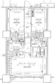 プライムパークス品川シーサイドザタワーの間取り画像