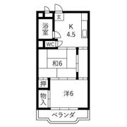 横広ハイツの間取り画像