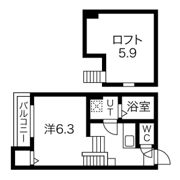 ミリオン中村本町の間取り画像