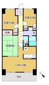 アソシア和泉府中の間取り画像
