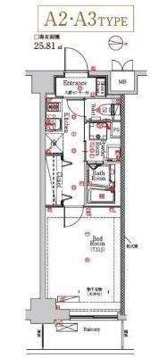 MAXIV住吉の間取り画像