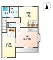 ラポール’Ⅳの間取り画像