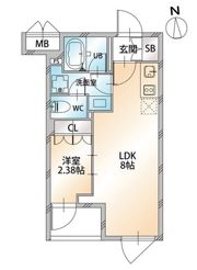 オープンブルーム八広eastの間取り画像