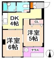 マンションかたばみの間取り画像