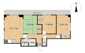 シャンテ大野の間取り画像